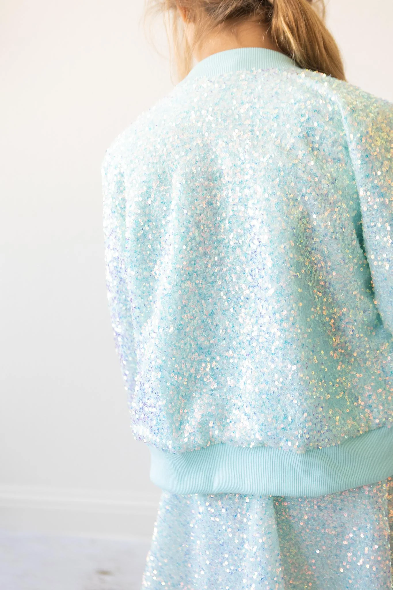 Aqua Sequin Jacket - Image 4