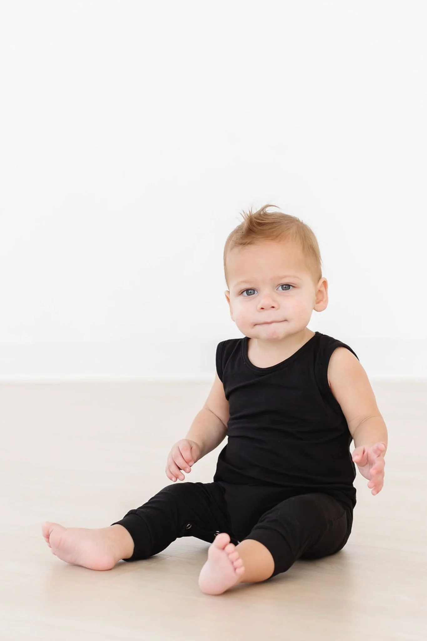 Black Tank One-Piece Jogger - Image 3