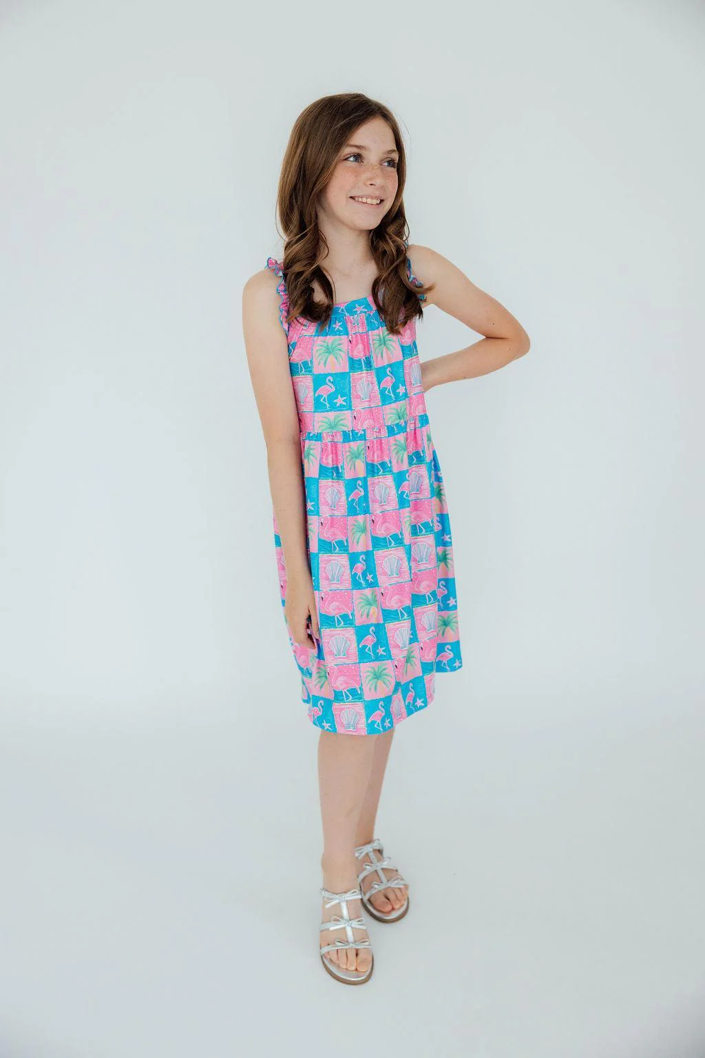 Flock Star Ruffle Cross Back Dress - Image 4