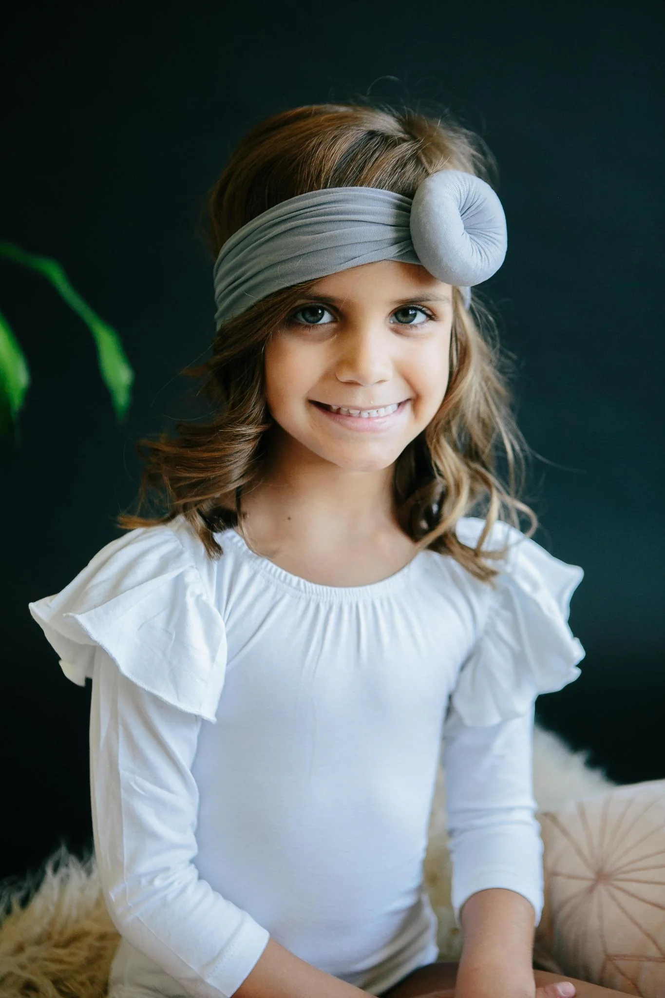 SALE Gray Nylon Turban Style Headwrap - Image 3