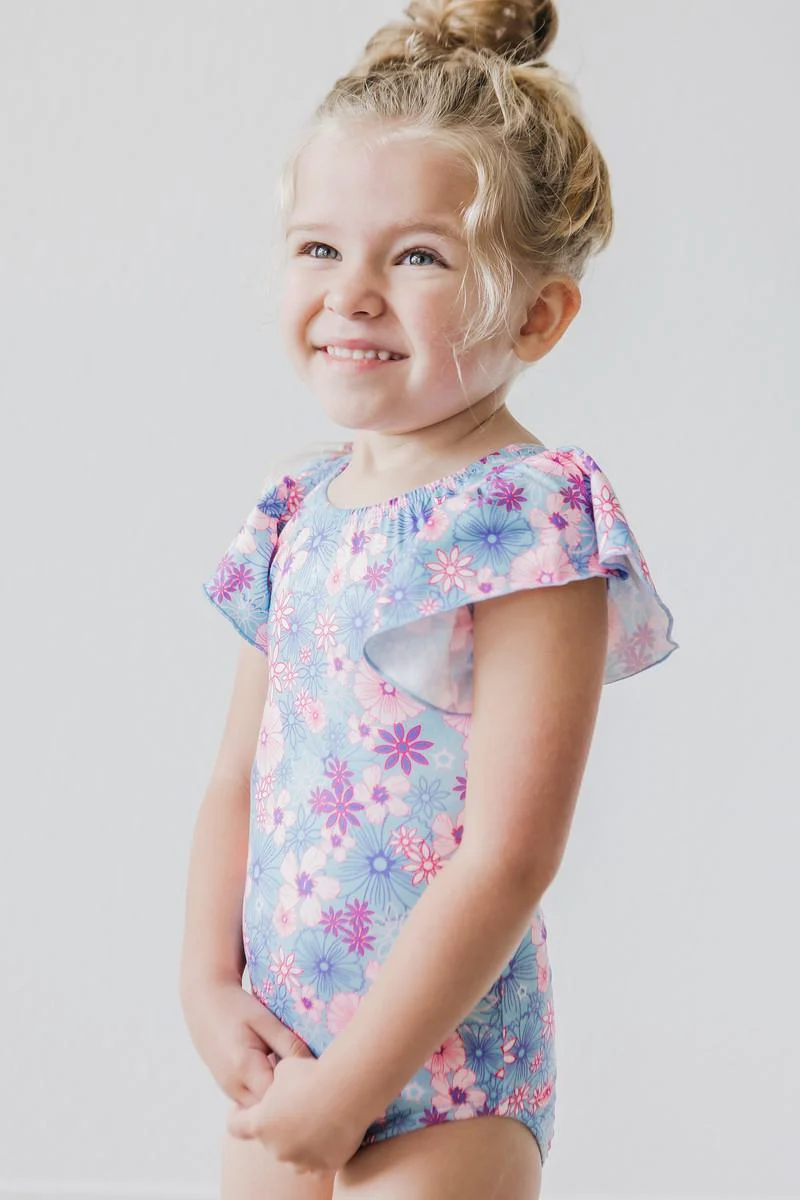 Love Blooms S/S Flutter Sleeve Leotard - Image 5