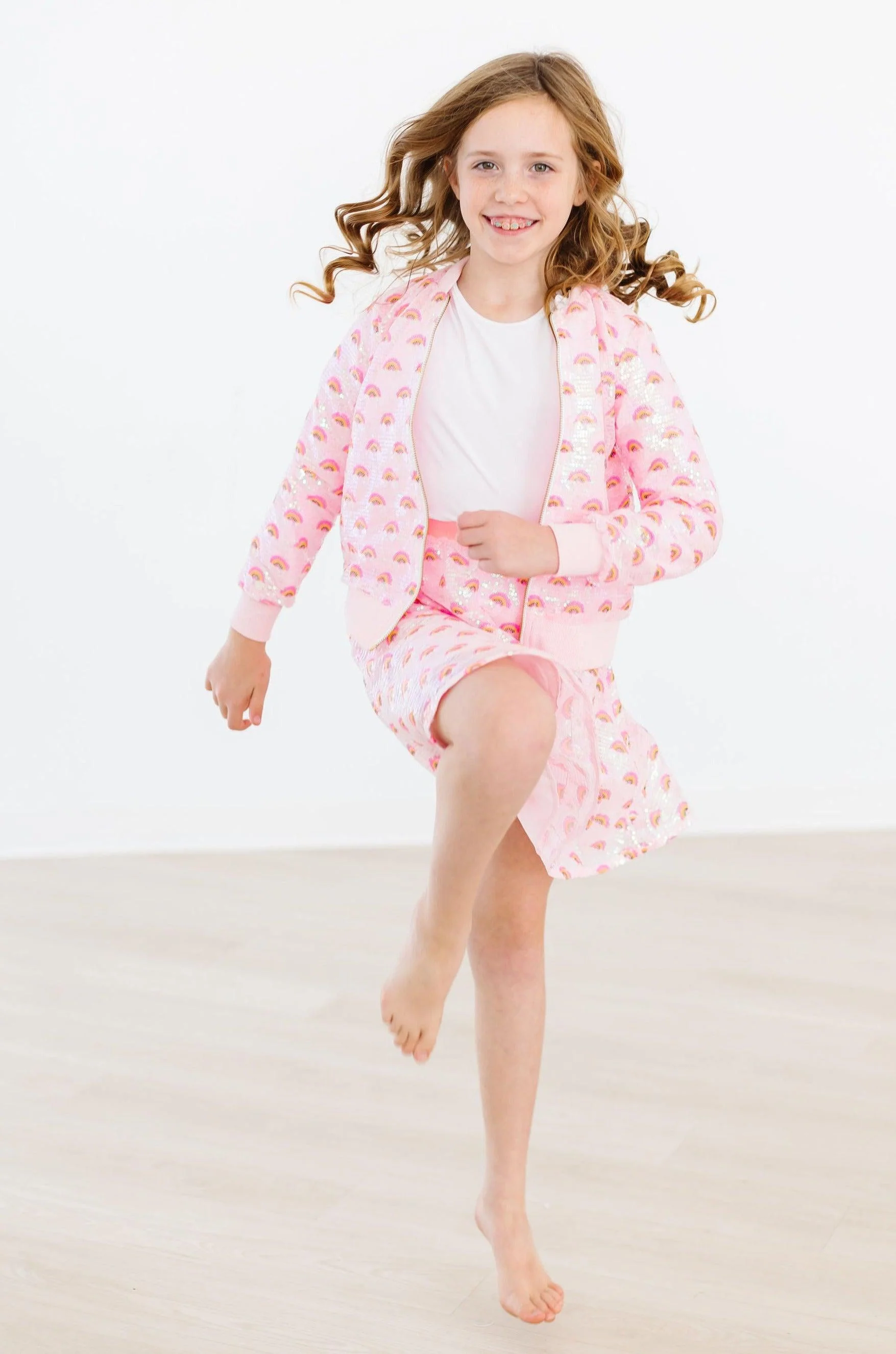 Pink Rainbow Sequin Jacket - Image 6