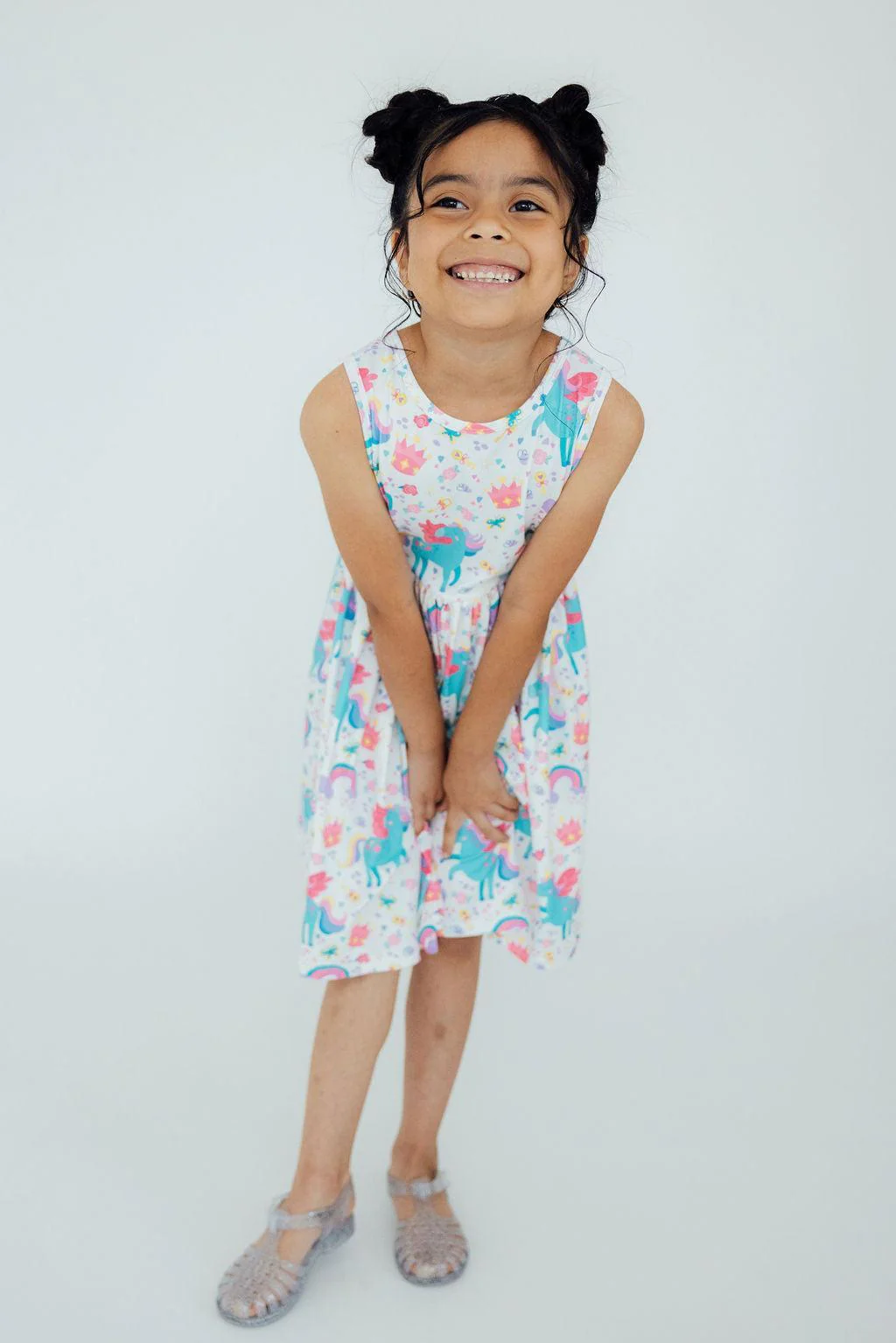 Rainbow Meadows Tank Twirl Dress - Image 3