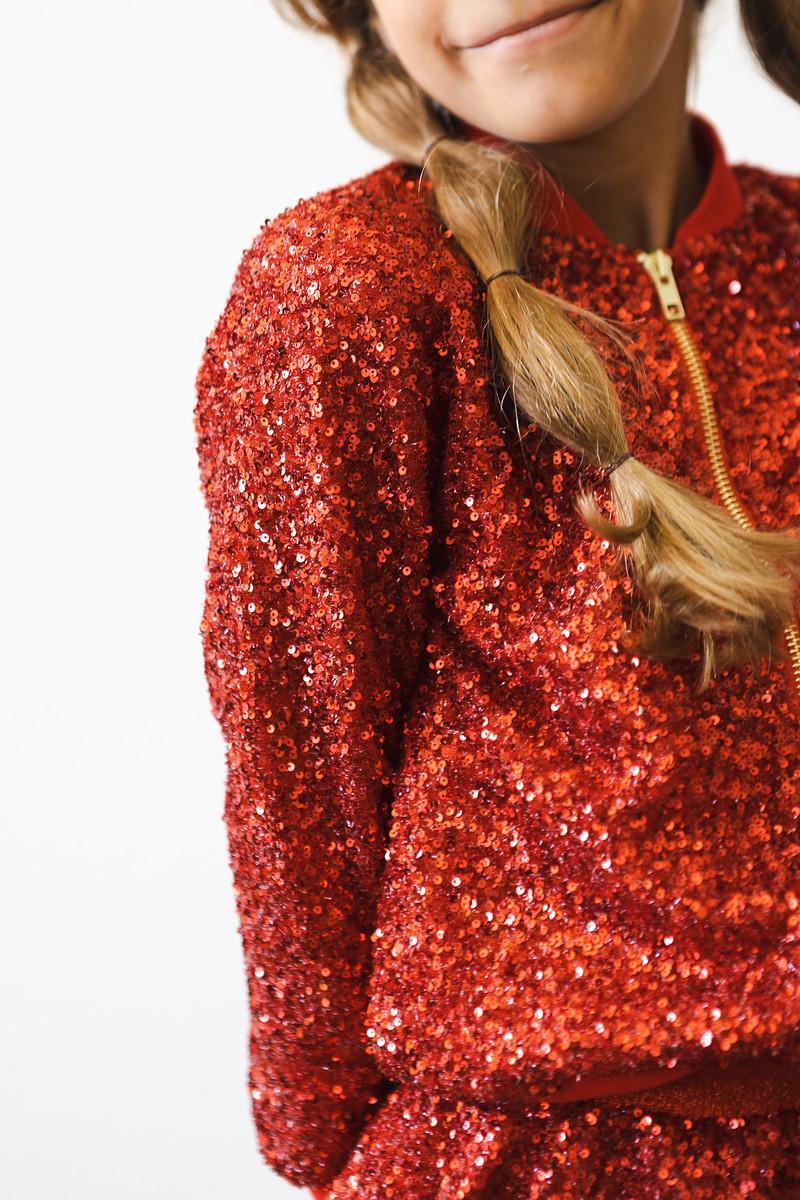 Red Sequin Jacket - Image 7