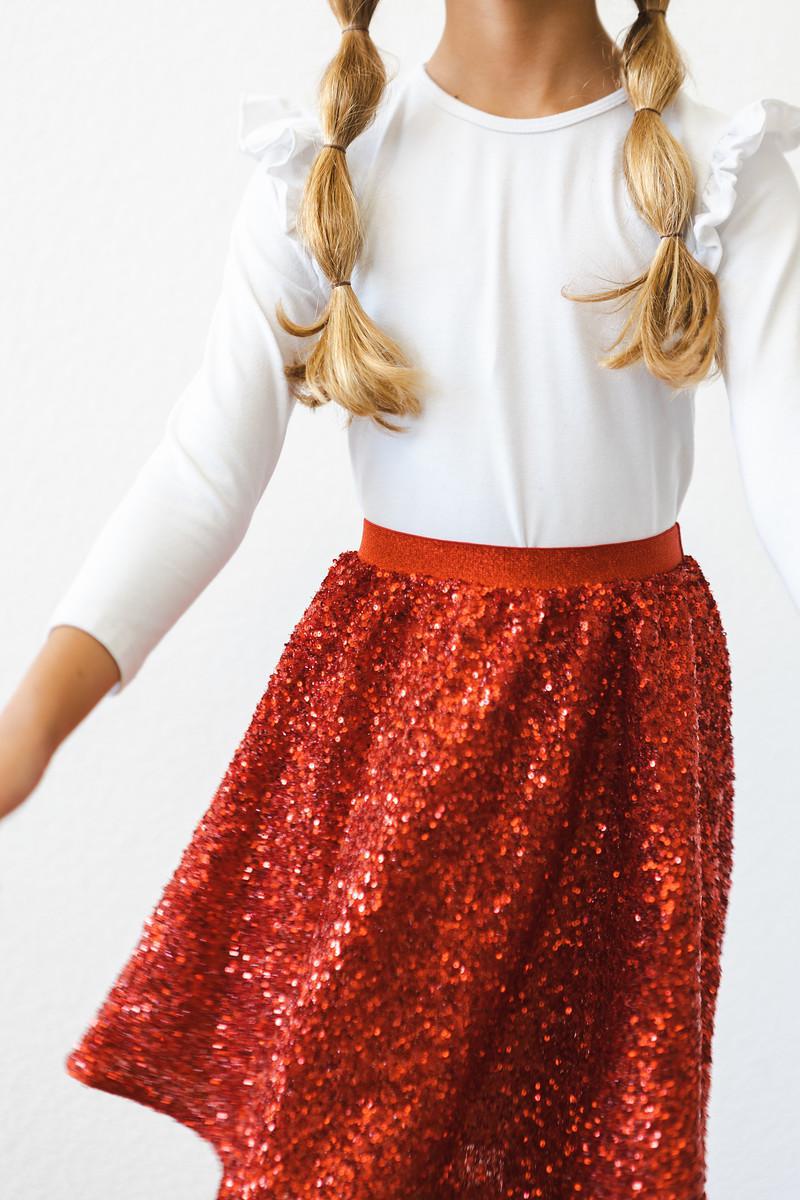 Red Sequin Twirl Skort - Image 7