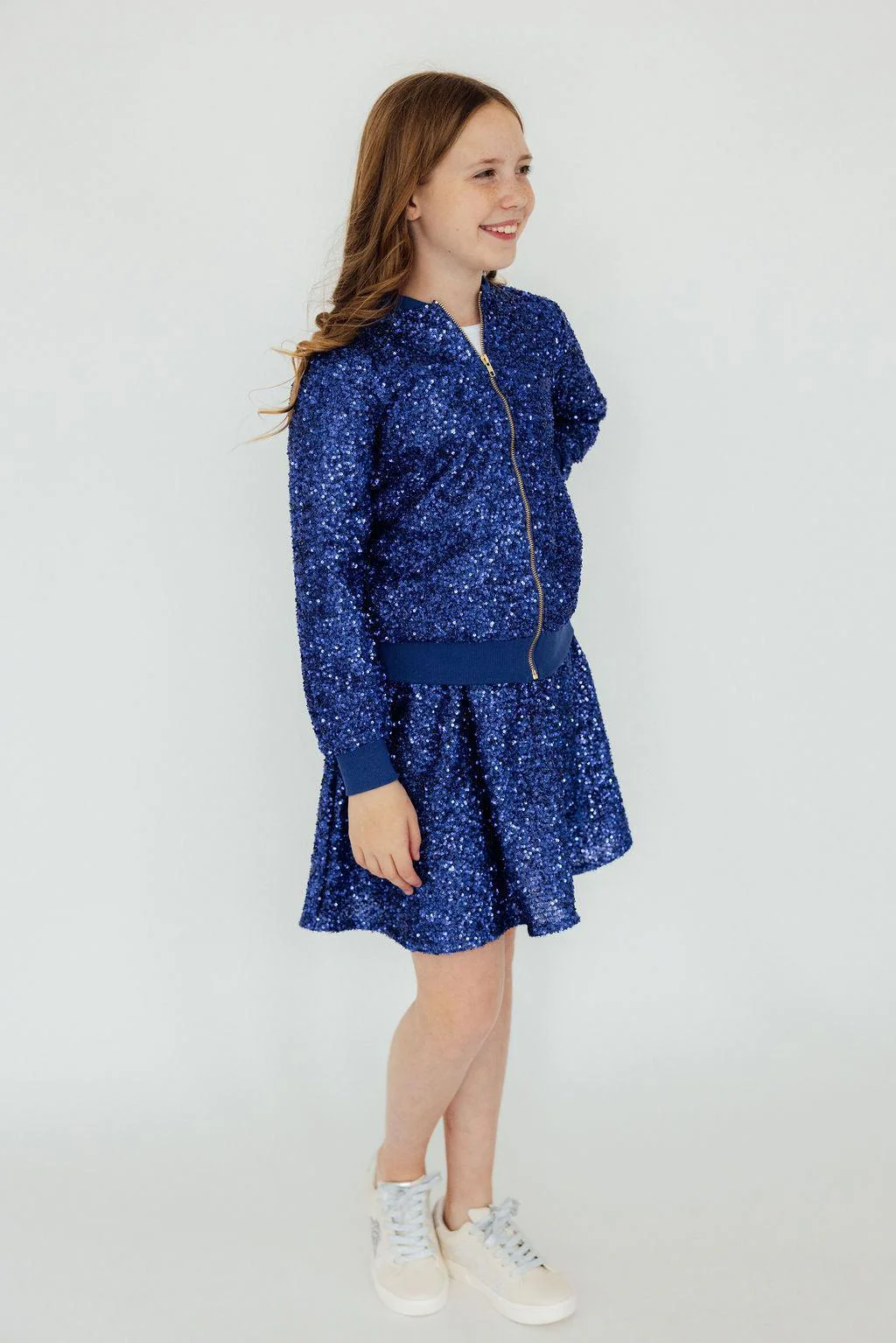 Royal Blue Sequin Jacket - Image 3
