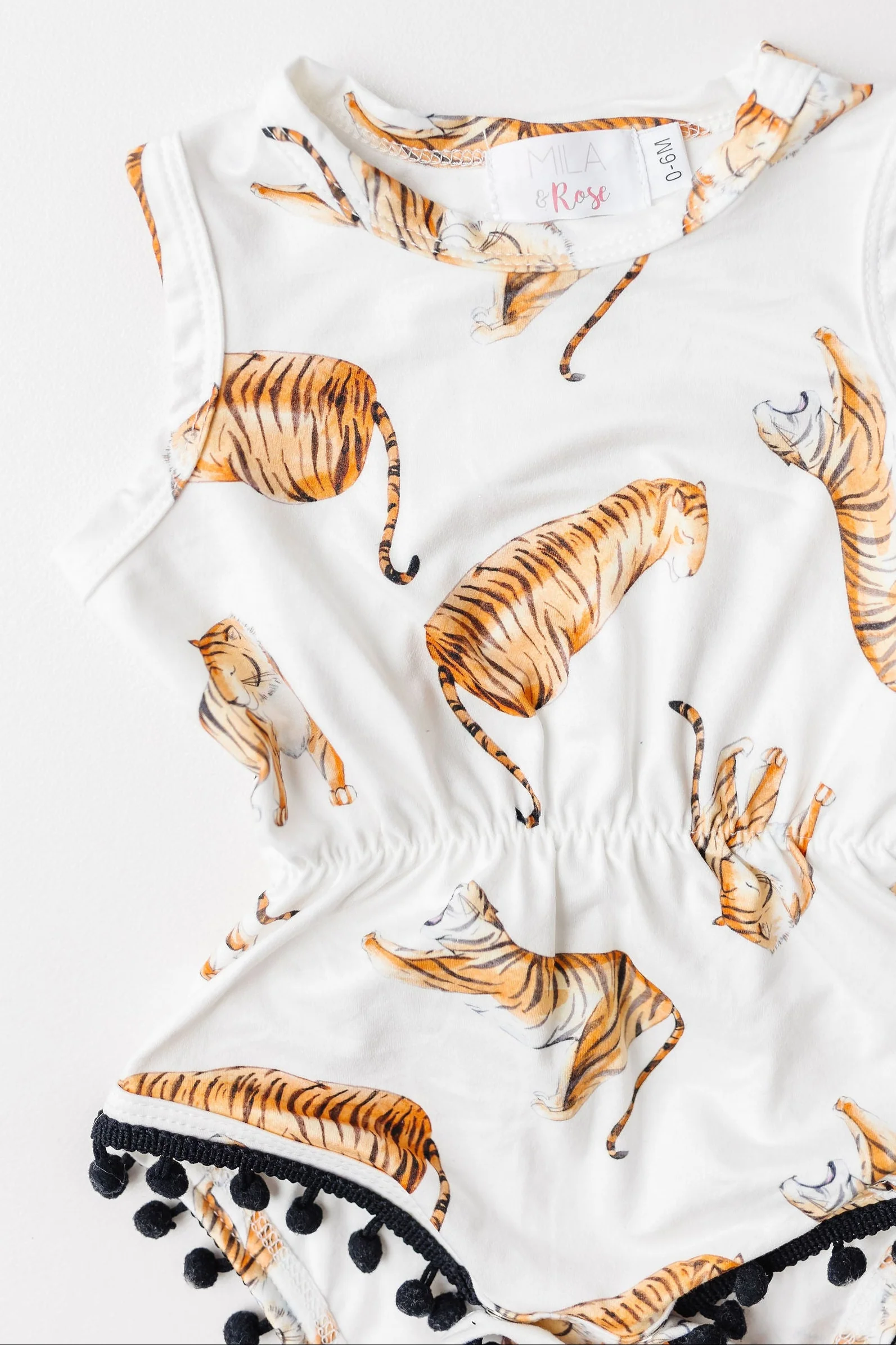 SALE Tiger Queen Pom Pom Romper - Image 3