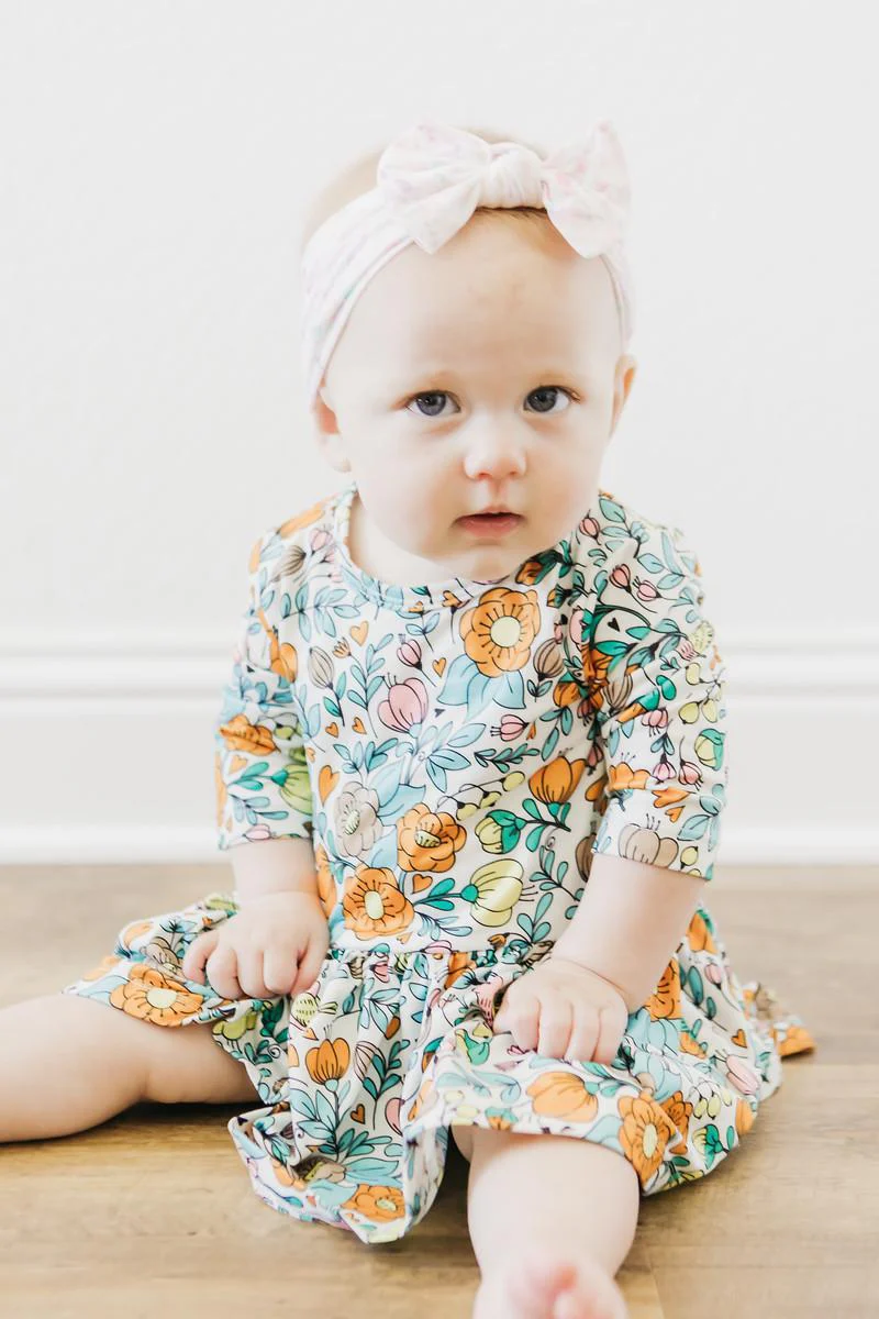 Vintage Vibes 3/4 Sleeve Twirl Bodysuit - Image 4